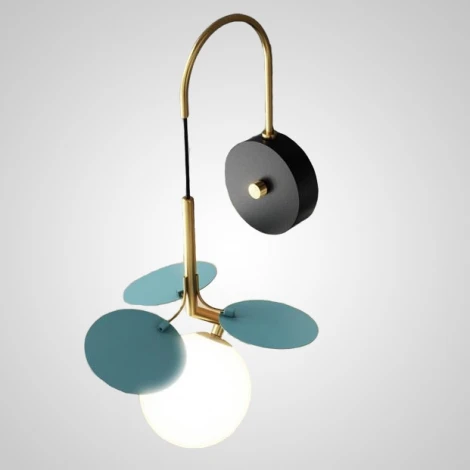 Настенный светильник (бра) Matisse Blue W ImperiumLoft Matisse-Bluew01 (201086-23) (220V, шар)