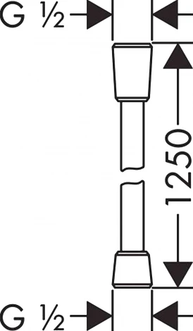 Душевой шланг Hansgrohe Comfortflex 28167000
