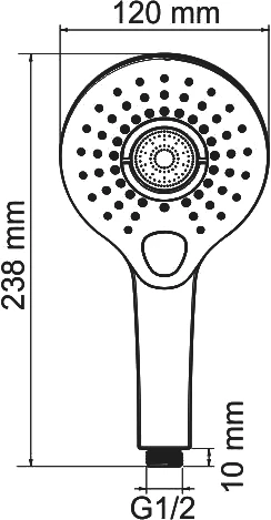Душевая лейка Wasserkraft A101