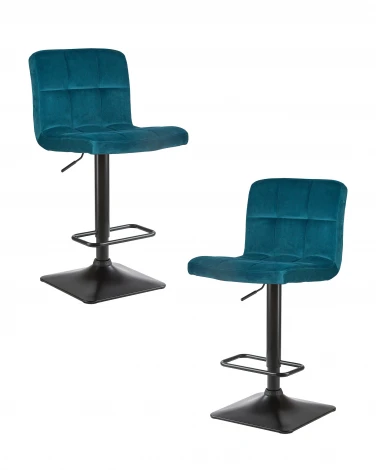 Набор 2 шт стул барный DOBRIN DOMINIC (морской волны велюр (MJ9-99))