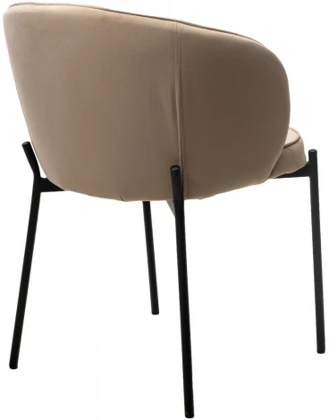 Стул ДЕНИ, цвет Velutto 05 Бежевый, велюр / черный каркас M-City 464M05080