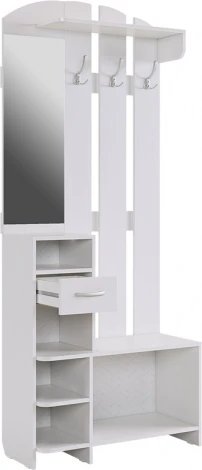 Прихожая Мила, цвет белое дерево Mebelson (арт.PR-0018.2552)