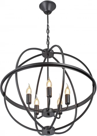 Подвесная люстра Vitaluce V3002-1/5 (220V, на цепи, шар, клетка)