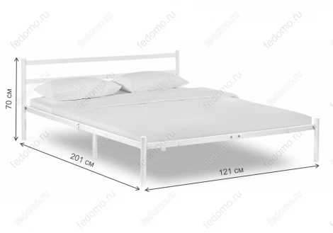 Полутораспальная кровать Woodville Фади 120х200 белая 491585