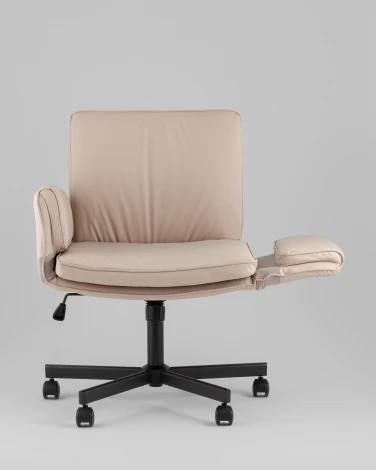 Кресло офисное TopChairs Foldo с откидными подлокотниками бежевое TopChairs УТ000042106