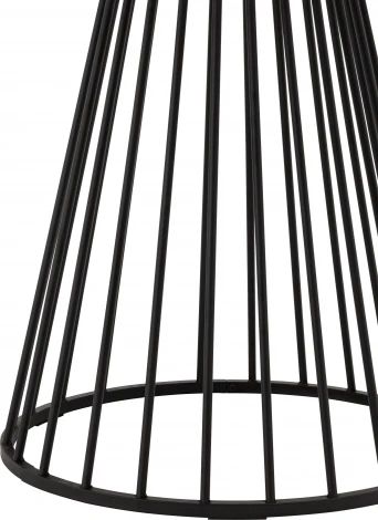 Стол обеденный Stool Group Ливерпуль 110*110 белый мрамор черная ножка