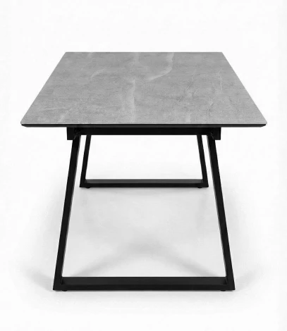 Стол DikLine DZ160 Мрамор Кандела cветло-серый/черные (2 уп.) 00-00084590