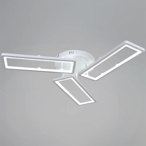 Потолочная люстра светодиодная на штанге с пультом с регулировкой цветовой температуры, яркости и ночным режимом Reluce 03629-0.3-03D WH