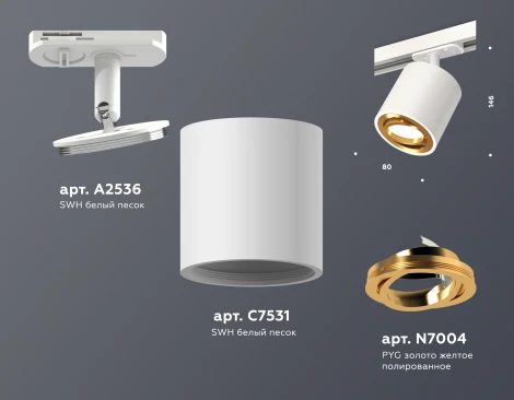 Комплект трекового светильника Ambrella TECHNO SPOT XT7531020 (220V)