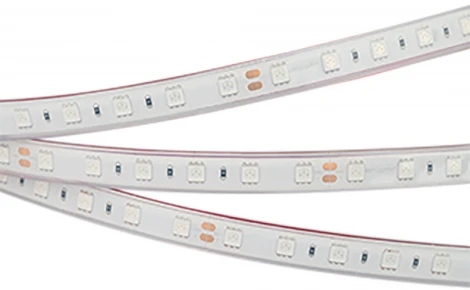 Светодиодная лента герметичная RTW-PFS-B60-13mm 24V Red (14.4 W/m, IP68, 5060, 5m) (Arlight, 14.4 Вт/м, IP68) 036463