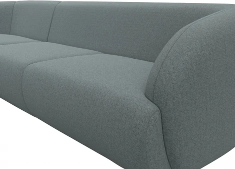 Диван угловой Лига-041 левый угол (Серый/Рогожка) Лига Диванов арт.124716L