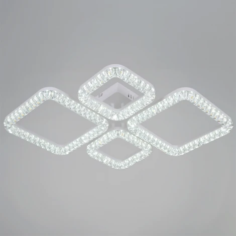 Потолочная люстра светодиодная на штанге с регулировкой цветовой температуры, яркости и ночным режимом Reluce 19848-0.3-04D WH