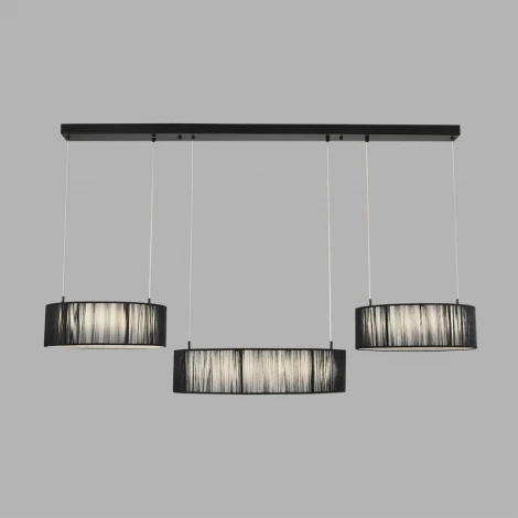 Подвесной светильник Lumion Kava 8371/70L черный, металл/текстиль/силикон LED 70W 3000/4000/6000K 220V