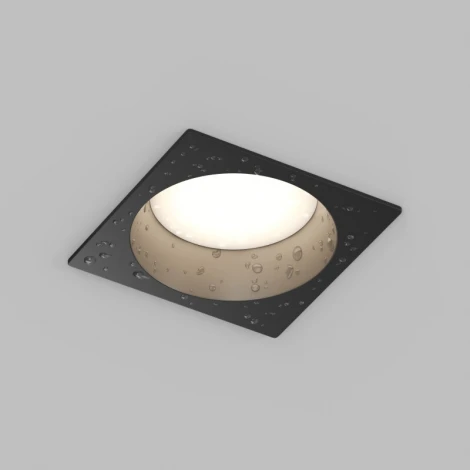 Влагозащищенный светильник встраиваемый Denkirs Deep DK3104-BK (220V)