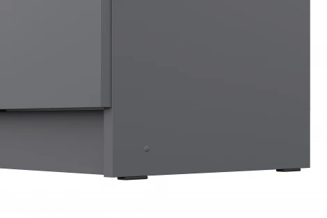 Шкаф трехстворчатый Арника Бали, Графит серый