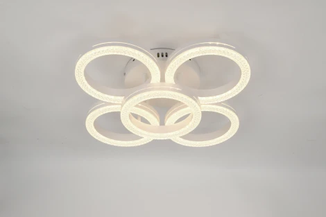 Потолочная люстра светодиодная с пультом кольцо Rivoli Juniper 6187-701 (регулировка яркости, 220V, кольцо)