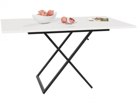 Стол трансформер 1, черный/белый ГЗМИ Орфей 102147
