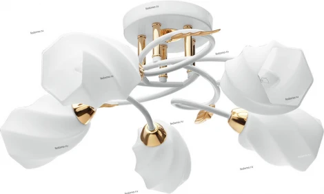 Потолочная люстра IDLamp Angelica 384/5PF-Whitegold