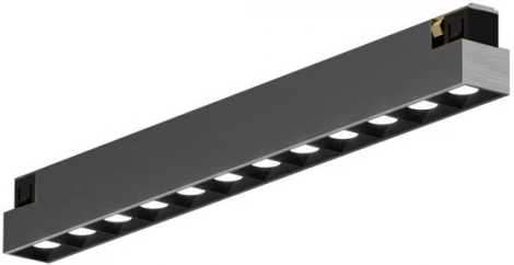 Трековый светильник Downlight для магнитного шинопровода Denkirs Shine Grill DK5771-DN 48V 10W темный никель (LED)