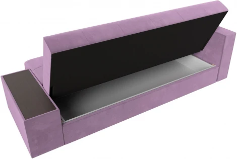 Диван-книжка Лига-020 стол слева (Сиреневый,Коричневый/Микровельвет) Лига Диванов арт.118510L