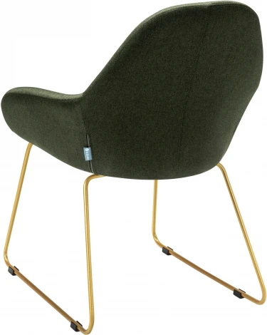 Кресло Kent темно-зеленый/Линк золото R-Home арт.410119124h_ТмЗел_золото_линк