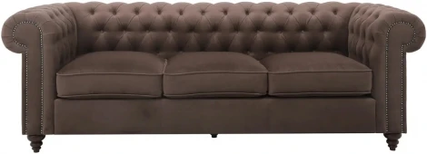 Диван Chester Classic ОГОГО (арт.665433), (Ткань/Коричневый)
