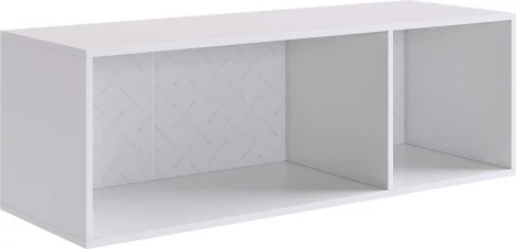 Зефир Антресоль трехдверная 119.01 Mebelson (ЛДСП,МДФ/Светлое дерево,Серый) арт.UL.119-M.103.01.3263