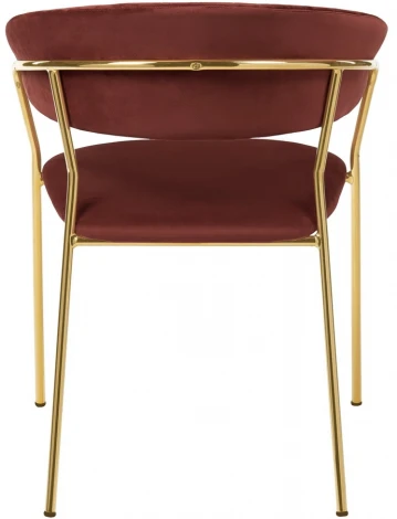 Стул Turin терракотовый с золотыми ножками Bradex Home FR 0914