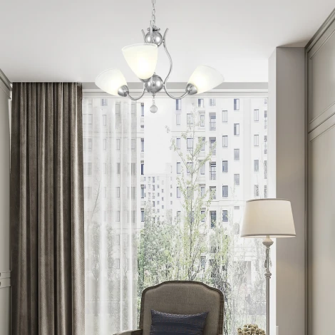 Подвесная люстра Arte Milano Amalfi-5816 335816/3 CR (220V, подвески, на цепи)