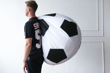 Кресло мяч Dreambag Бело-Черный Оксфорд (Классический) 2616101