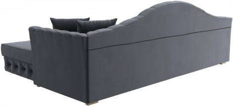 Диван угловой Артис правый угол (Серый/Велюр) Лига Диванов арт.121586