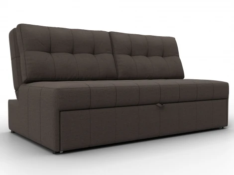 Диван прямой Лига-107 (160) (ЛДСП,Брус,Фанера,Рогожка/Коричневый) Лига Диванов 134913