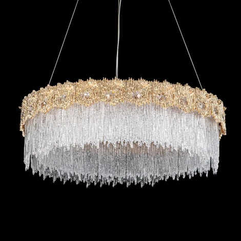Подвесная люстра светодиодная хрустальная Modelux MODELUX ML.6028.600 GD
