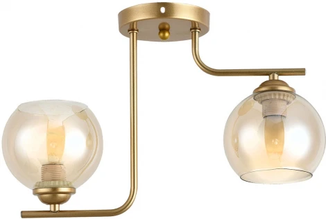 Потолочная люстра Escada Elli 1134/2 2х60Вт E27, металл/стекло, шампань