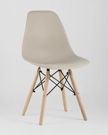 Стул Eames Style DSW бежевый (разборный каркас) Stool Group арт.УТ000037157