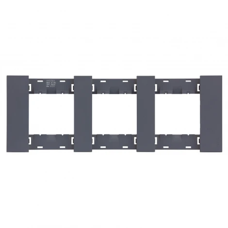 Рамка 3-ая графит матовый Meiton AA4802M3AL