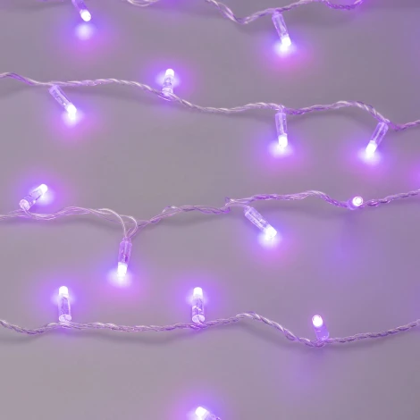 Светодиодная гирлянда ARD-STRING-CLASSIC-10000-CLEAR-100LED-SYNC RGB (230V, 6.5W, RF ПДУ, 3000) (Ardecoled, IP65) 064839