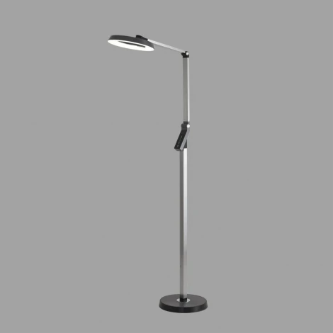 Торшер светодиодный с сенсорным выключателем Lumion Genri 8332/15FL темно-серый, металл/пластик LED 15W 3000/4000/6000K ССТ/диммер/LCD 220V (регулировка яркости)