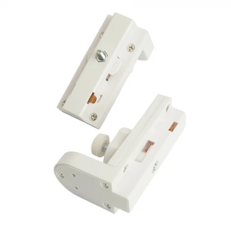 Коннектор (адаптер для установки Т8 лампы цоколь G13) для шинопровода белый Feron LD1016 51037