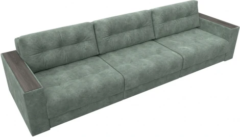 Диван прямой с декором Лига-049 НПБ Лонг Лига Диванов (Велюр) арт.128429