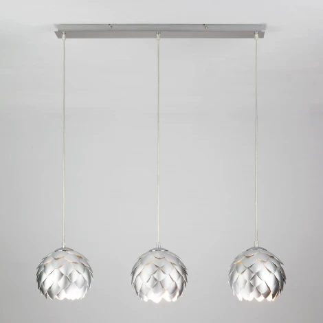 Подвесной светильник артишок 304/3 Bogate's Cedro серебро / хром (220V, на проводе)
