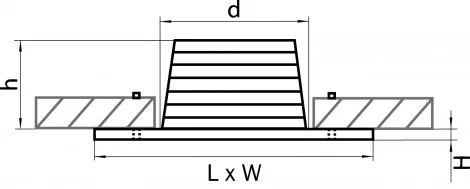 Встраиваемый точечный светильник Lightstar Leddy 212180 (220V, IP44)