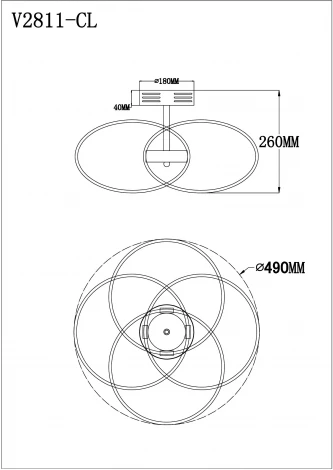 Потолочная люстра Moderli Victory V2811-CL
