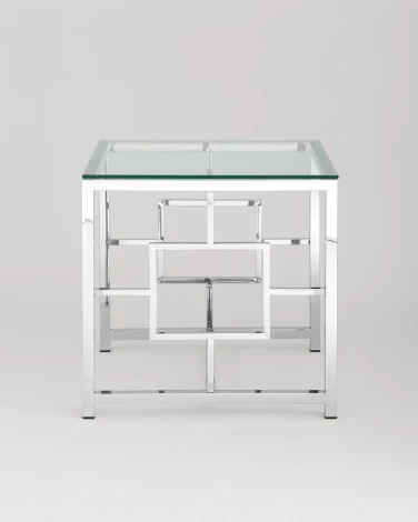 Журнальный столик Stool Group 55*55 БРУКЛИН серебро УТ000001492