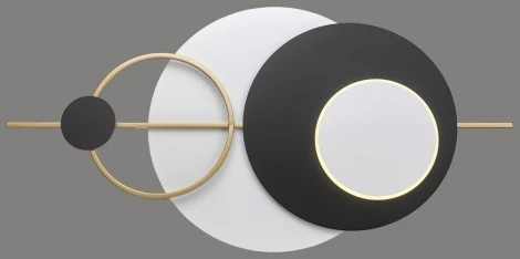 Настенный светильник 463-001-02 Velante (LED, 220V, пульт управления, круглые, кольцо)