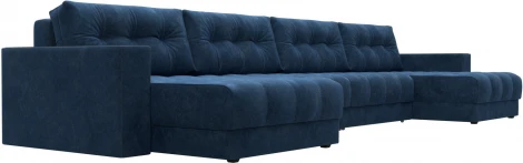 Диван П-образный с декором Лига-049 НПБ Лонг Лига Диванов (Велюр) арт.128566