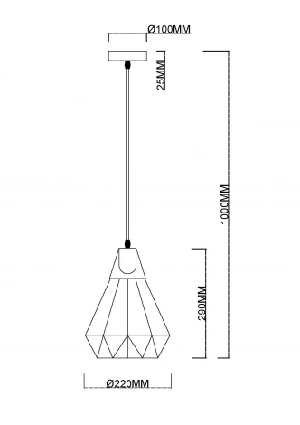 Подвесной светильник MyFar Brigitte MR1405-1P (220V)