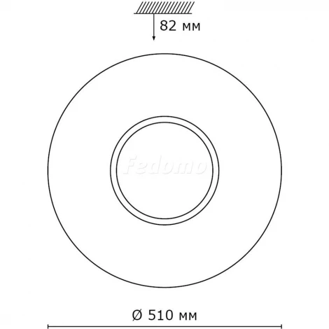 Настенно-потолочный светильник Sonex Visma 2048/EL