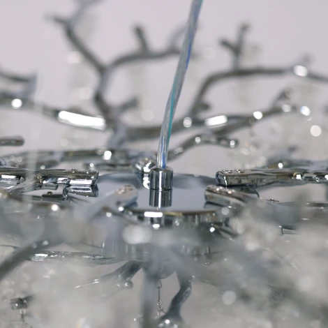 Подвесная люстра MW-Light Лайма 467013510 (220V, хрусталь, на тросе, ветки)