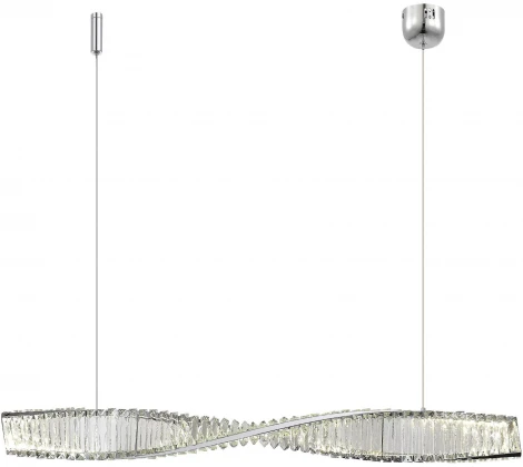 Подвесной светильник ST Luce Elica SL6205.123.01 Хром/Прозрачный LED 1*25W 3000K (220V, на тросе)
